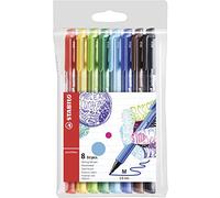STABILO Stylo feutre pointMax – Pochette 8 feutres 0,8 mm pointe moyenne – Coloris assortis
