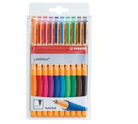 STABILO pointVisco Stylos roller - Lot de 10 - 10 couleurs assorties