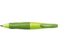 STABILO - Porte-mine ergonomique pour droitiers - EASYergo 3.15 en vert clair/vert foncé - avec 1 mine épaisse - dureté HB & taille-crayon