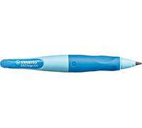 STABILO - Porte-mine ergonomique pour gauchers - EASYergo 3.15 en bleu clair/bleu foncé - avec 1 mine épaisse - dureté HB & taille-crayon
