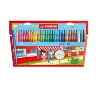 Stabilo power Feutre couleurs assorties 2 mm large pack de 30