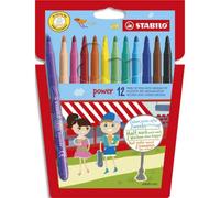 STABILO power - Feutre de coloriage - Étui carton x 12 feutres pointe moyenne - Coloris assortis