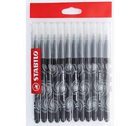 STABILO Feutres de coloriage Power Noir – Lot de 12 – Pour enfants à partir de 3 ans