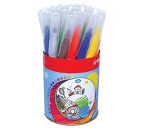 STABILO power max - Feutre de coloriage - Pot métal x 24 feutres pointe large - 12 couleurs assorties