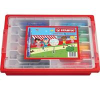 STABILO Feutre de coloriage power max - pointe large - Schoolpack x 96 - 12 couleurs assorties