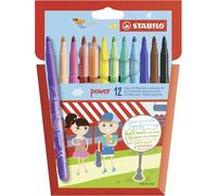 Stabilo Power Stylo-Feutre Moyen Multicolore 12 Pièces
