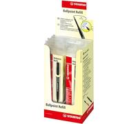 STABILO Recharge de stylo-bille Pointball – Lot de 10 – Noir