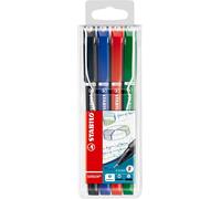 Stabilo Sensor Fineliner Ultra Fin Marqueur - Pochette De 4 - Couleurs Assorties
