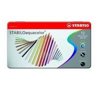 Stabilo Stabiloaquacolor Boîte Métal De 12 Crayons