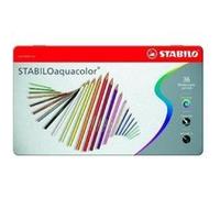 Stabilo Crayon De Couleur Aquarellable Aquacolor Boite Metal De 36 Crayons