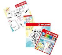 STABILO - Feutre de qualité supérieure avec pointe pinceau pour des épaisseurs de trait variables - Pen 68 brush - Étui en métal de 15 couleurs différentes