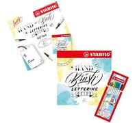 STABILO Stylo 68 Brosse Portefeuille De 8 Assorti Couleurs + Comment Main Lettre