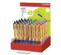 STABILO Stylo à bille rétractable, présentoir carton de 32 G