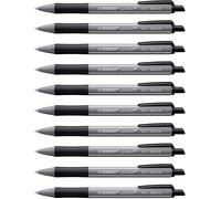 STABILO - Stylo bille - pointball colorful - lot x 10 stylos à bille rechargeables - noir