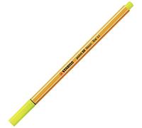 STABILO Stylo à bille Point 88 Neon – pointe fine – Orange Jaune