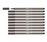STABILO Feutre de dessin PEN 68 – pointe ogive moyenne 1 mm – Terre d'ombre