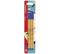 STABILO Stylo feutre pointe fine point 88 - blister x 3 stylos feutres - Bleu