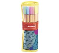 Stabilo Stylo Feutre Pointe Fine - Point 88 - Rollerset 25 Stylos-Feutres Dont 5 Fluo - Edition Limitée "Individual Just Like You" - Coloris Assortis