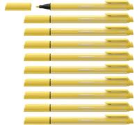 STABILO Stylo feutre pointMax - Lot x 10 stylos feutre pointe moyenne - crème de jaune