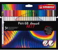STABILO Stylo pinceau Stylo 68 pinceau ARTY 30 pcs Etui en carton