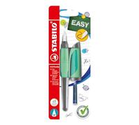 STABILO Stylo plume EASYbuddy - Blister x 1 stylo plume - plume M pour tous - menthe à l'eau