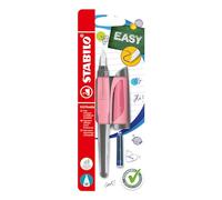 STABILO Stylo plume EASYbuddy - Blister x 1 stylo plume - plume M pour tous - soupçon de rose
