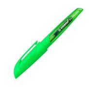STABILO - stylo plume ergonomique - EASYbuddy NEON - plume M pour gaucher et droitier - Cartouche incluse - Vert fluo