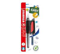 STABILO Stylo-plume ergonomique Easybuddy Pointe M Noir/Rouge