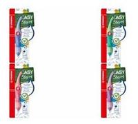 STABILO - Stylo roller EASYoriginal ergonomique pour droitier - bleu effaçable, cartouche incluse