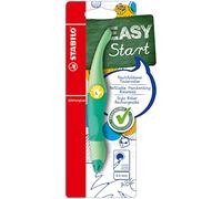 STABILO Stylo roller ergonomique EASYoriginal Pastel - Pour gaucher - 1 pièce - Pointe de menthe - Cartouche incluse - Couleur d'écriture bleu (effaçable)