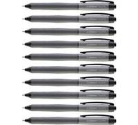 STABILO Stylo roller Palette – mécanisme à pression, trait F 0,4 mm, noir