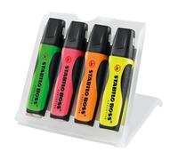 Surligneur Stabilo BOSS EXECUTIVE - pochette de 4 surligneurs couleurs assorties