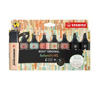STABILO Surligneur BOSS ORIGINAL NatureCOLORS – Étui carton x8, couleurs nature