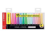 Stabilo Surligneur Boss Original Assorti 15 Unités