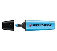 STABILO Surligneur BOSS ORIGINAL – pointe biseautée 2 et 5 mm – bleu