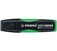 Stabilo Surligneur Green Boss, Vert À 83% À Base De Plastique Recyclé, Pointe Biseautée