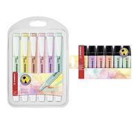 STABILO - Surligneur Swing Cool Pastel Edition - Pochette de 6 surligneurs - Coloris assortis Boss Original Pastel Evidenziatore - Astuccio da 6