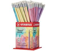 STABILO Swano pastel - Crayon papier - pot x 72 crayons graphite HB- coloris pastel assortis