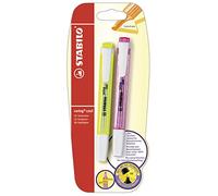 Stabilo - Swing Cool - Lot de 2 surligneurs - Jaune et rose | Lot de 2, jaune, rose