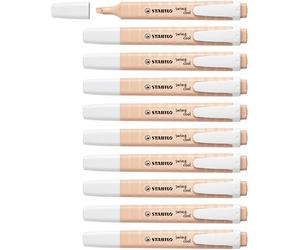 STABILO swing cool NatureCOLORS - Surligneur - Lot x 10 surligneurs - beige rosé