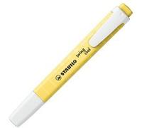 STABILO Surligneur swing cool Pastel – Pointe biseautée – Lot de 10 Crème jaune