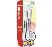 STABILO swing cool Pastel - Surligneur - Blister x 2 surligneurs - menthe/lilas