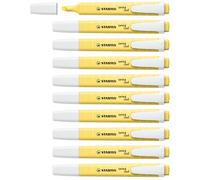 STABILO swing cool Pastel - Surligneur - Lot x 10 - Crème de jaune