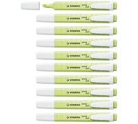 STABILO swing cool Pastel - Surligneur - Lot x 10 surligneurs - Zeste de citron vert