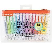 STABILO swing cool Pastel Coffret de 14 surligneurs format stylo