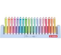 STABILO – Surligneur swing cool – Étui chevalet x18 surligneurs
