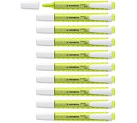 STABILO swing cool - Surligneur - Lot x 10 surligneurs fluo - Jaune