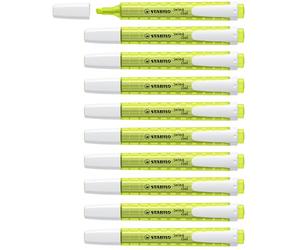 STABILO swing cool - Surligneur - Lot x 10 surligneurs fluo - Jaune