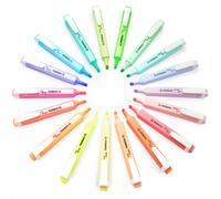 STABILO Swing Cool Surligneur Stylos - Pointe Biseautée - Bureau Set 18 Néon /