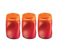STABILO - taille crayons ergonomique avec réservoir EASYsharpener droitier - lot x 3 tailles-crayons - orange